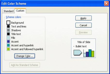 PowerPoint - Customize Color Schemes