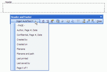 header and footer in word 2013 graphicals